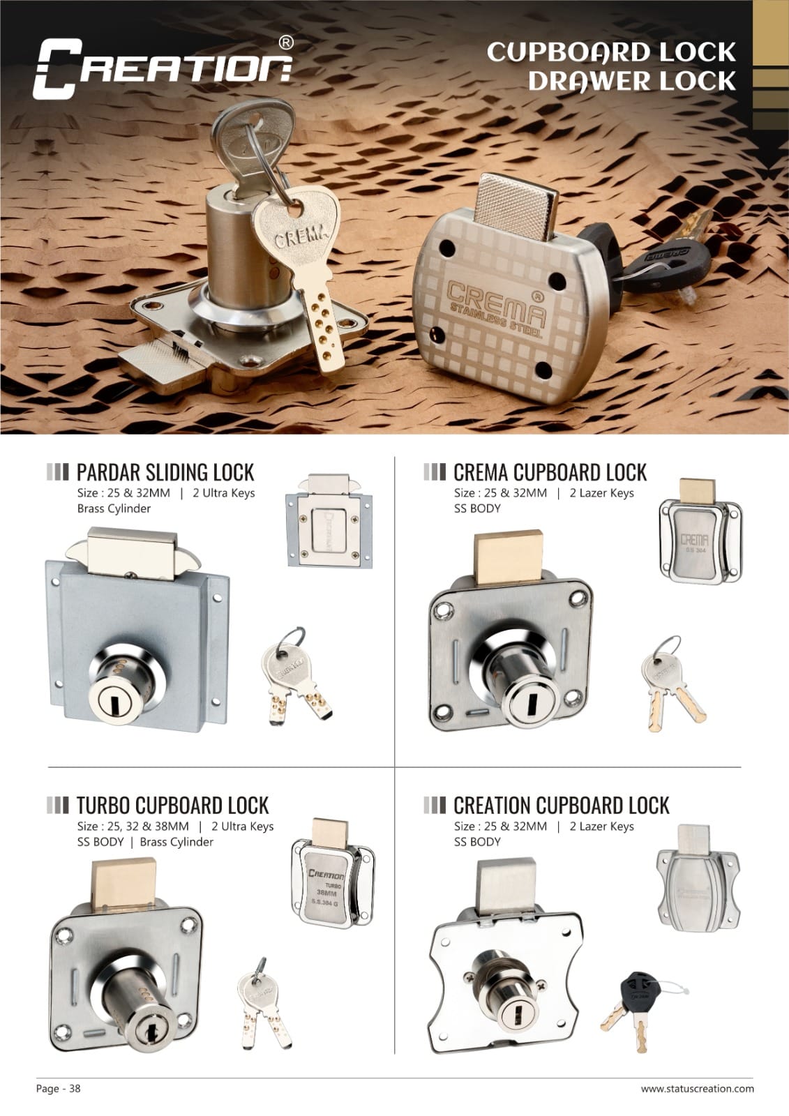CUPBOARD LOCK DRAWER LOCK