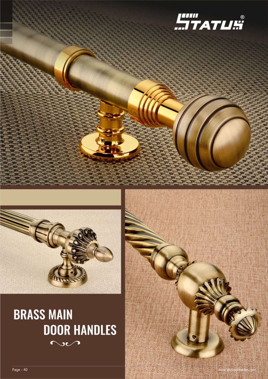 BRASS MAIN DOOR HANDLES