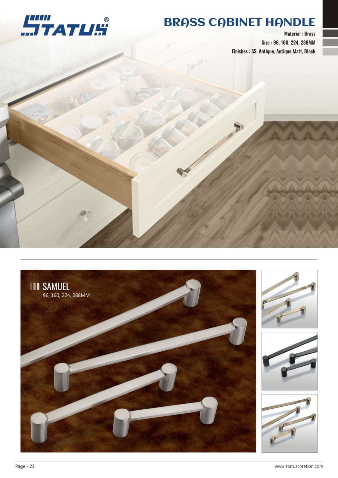 BRASS CABINET HANDLE