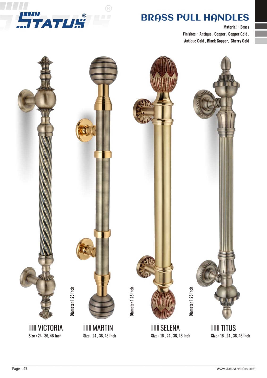 BRASS PULL HANDLES